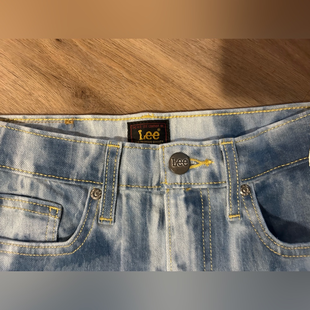 Brand new Lee Jeans for women Blue and White Bootcut Dye Size 26x33 Cotton - Picture 11 of 11